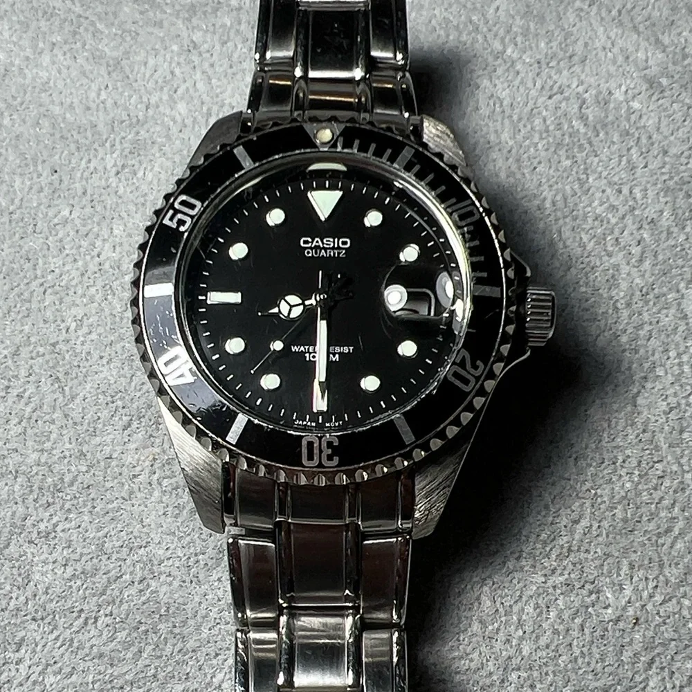 Casio MTD-1010 Black Dial Watch